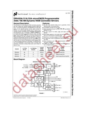 DP8421AV-20 datasheet  